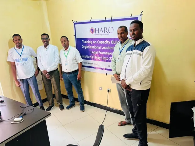 Participants at the HARO training on organizational leadership and legal frameworks