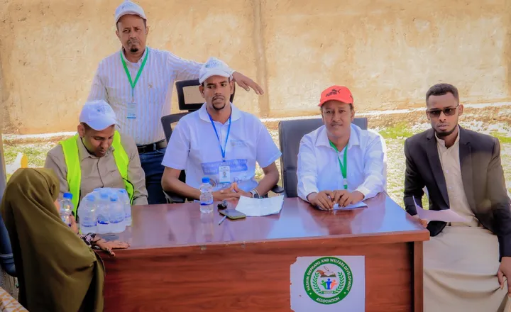 HARO staff and partners seated at a table during a skills and vocational training session